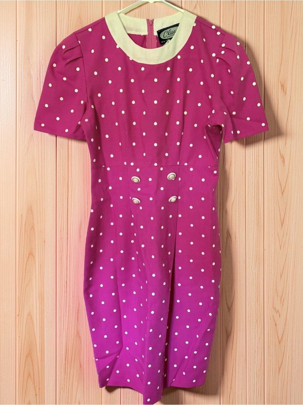Vintage 1980s does 1940s Polka Dot Dress, XS
